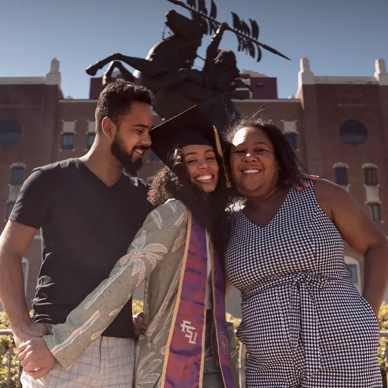 Ana Zortea (McBride's girlfriend) with her brother and mother 