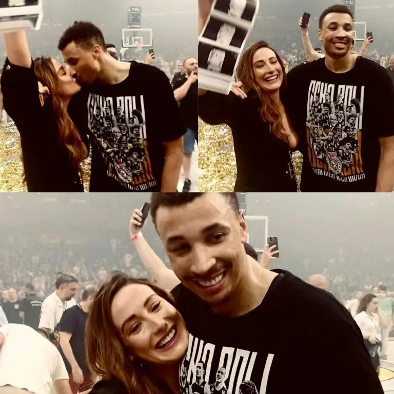 Dante Exum with his girlfriend