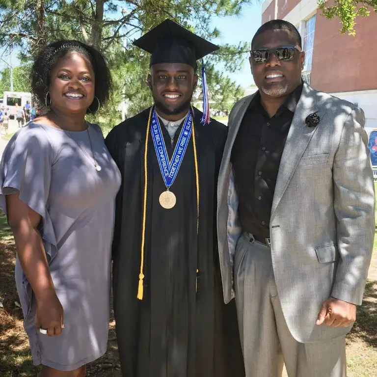 Jaylon Tyson's parents (father and stepmother) with his elder brother