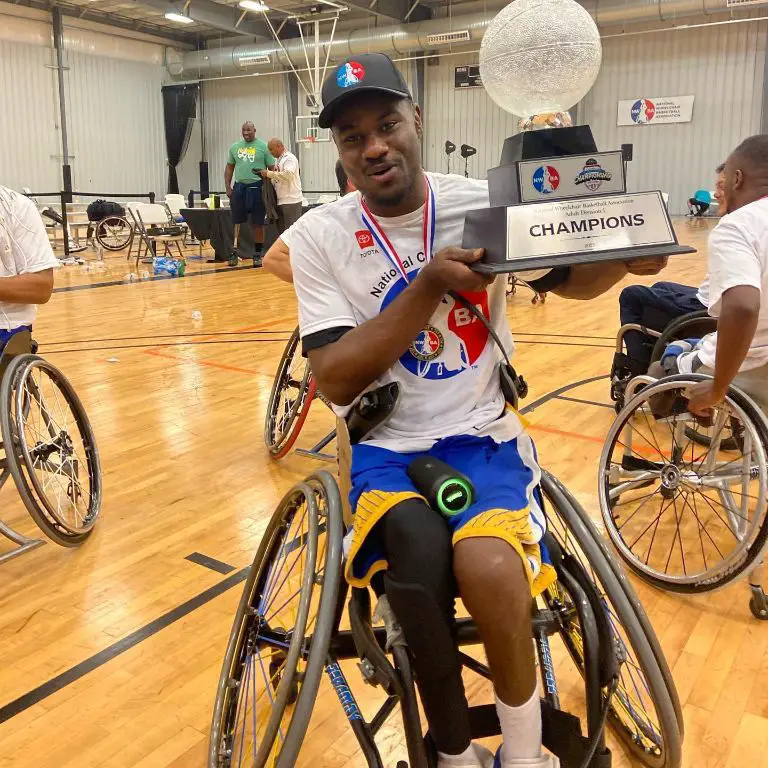 Keshad's brother, Kenneth, is a wheelchair basketball player