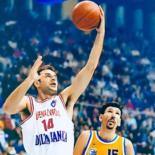 Nikola's Father, Milenko Topić, Playing Basketball