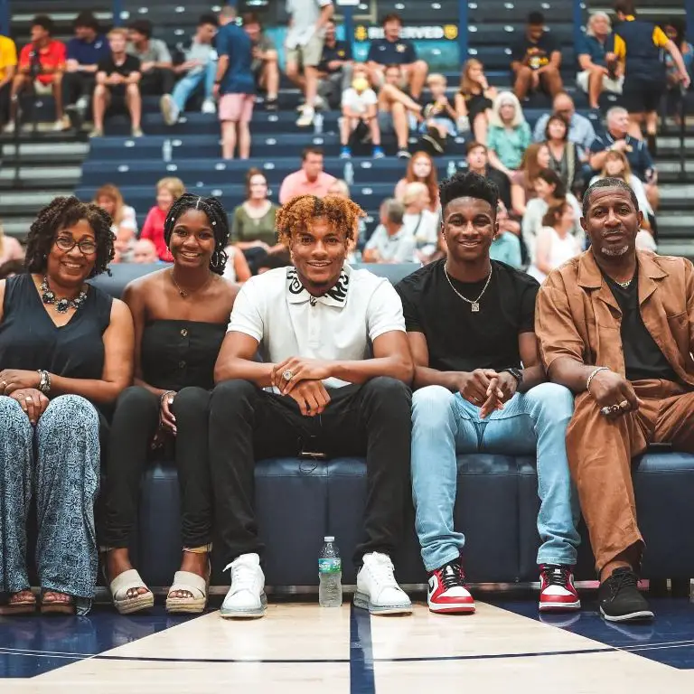 Miles McBride's family moment- with his parents and siblings