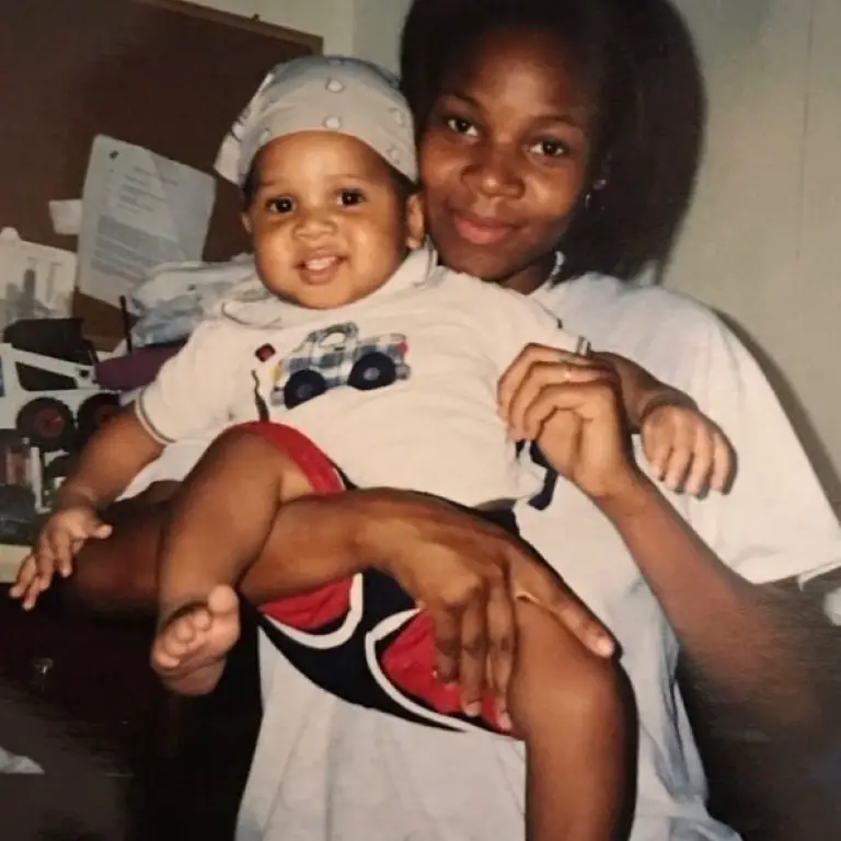 Terrence Shannon Jr. with mother