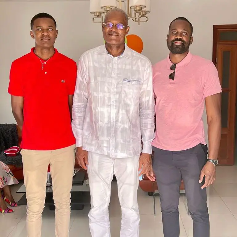 Yves Missi with his father, Paul and older brother, Steve Moundou