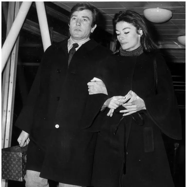 Aimée with her ex-husband Albert Finney