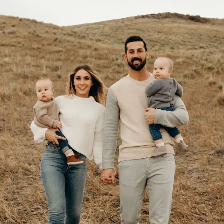 McManus with his wife and kids