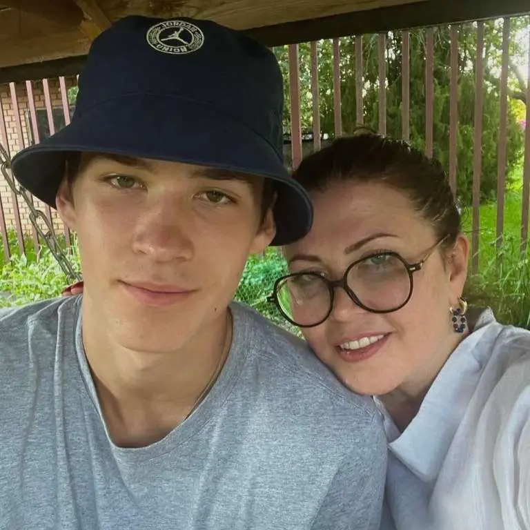 Egor Demin with his mother, Natalia Demin Taking a Selfie in Russia their home country.