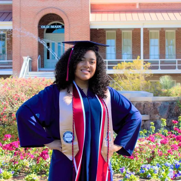 Jordan Morgan's Sister, Victoria Morgan Celebrating Her Graduation with a picture.