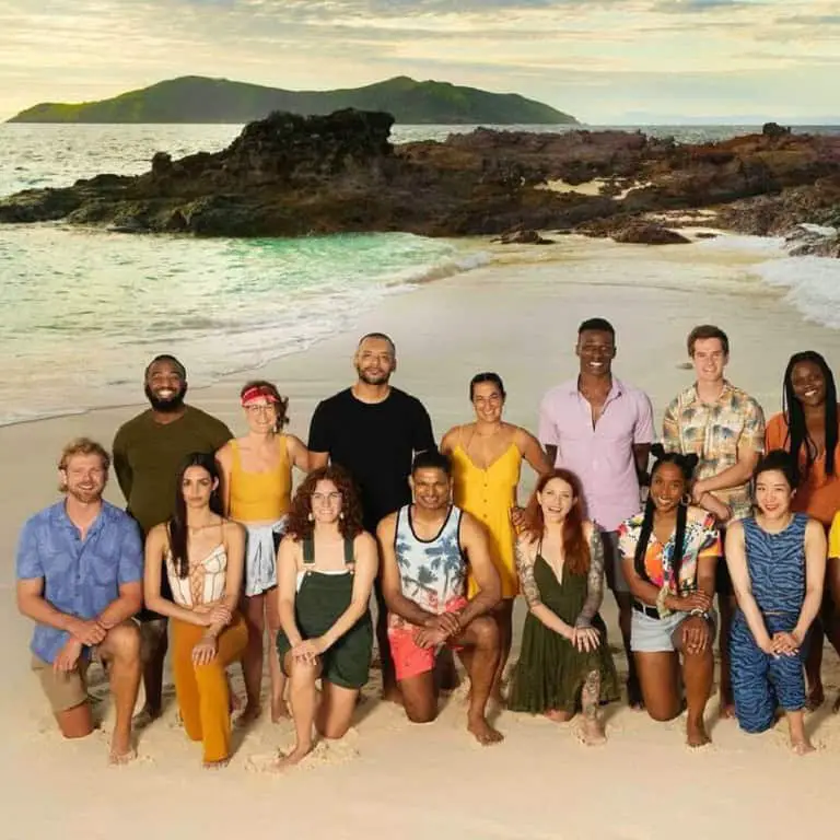 Bhanu Gopal with the cast of Survivor 46.