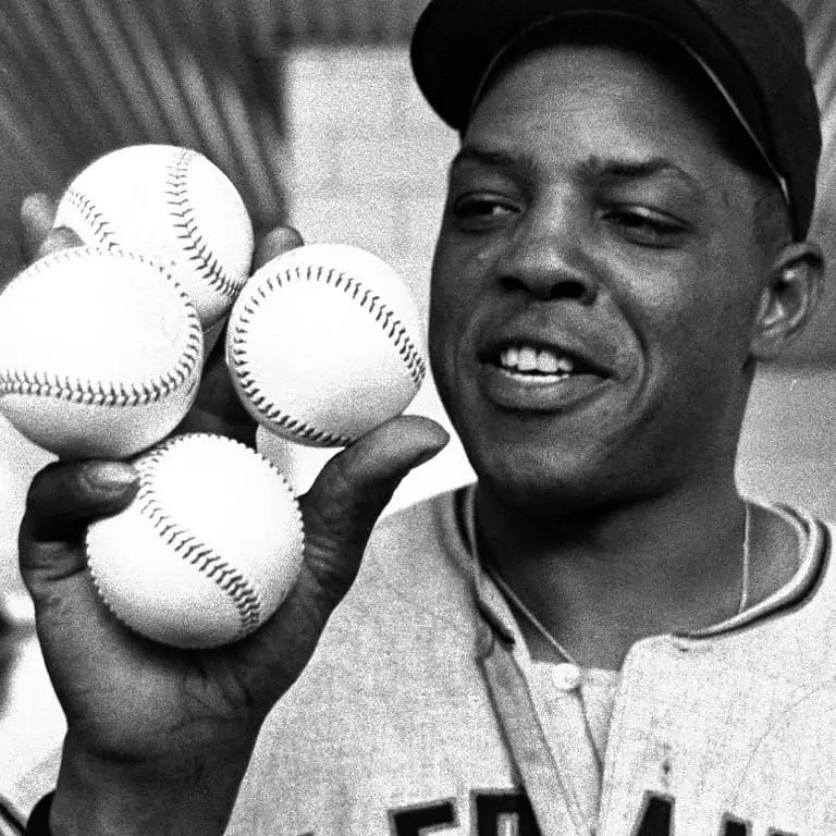 Image of Willie Mays when he was playing baseball.