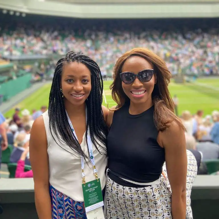 Zain Ejiofor Asher Taking her Younger Sister to a game of Tennis at Wimbledon