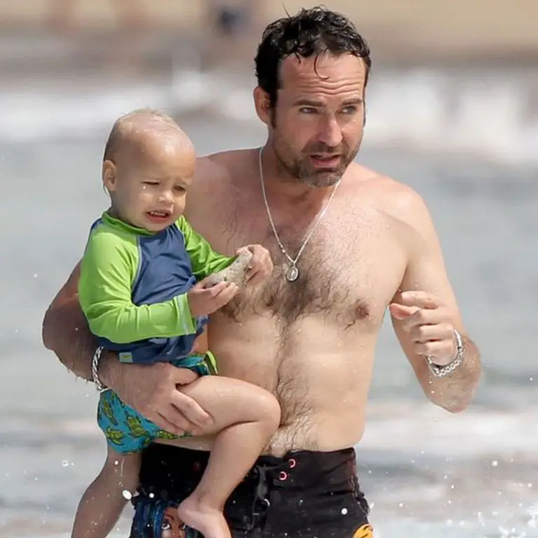 Jason Patric and his son, Gus, during a trip to Hawaii in 2011