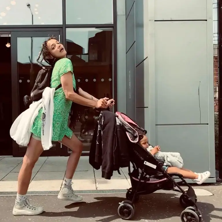 Sasha Lane and her daughter, Astrid Cairo