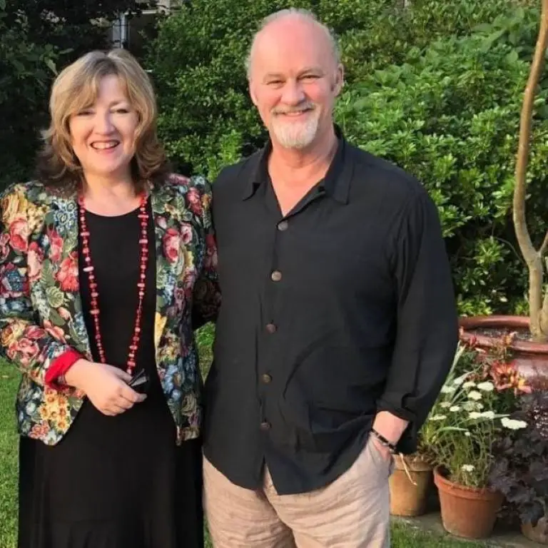 Tim McInnerny with his girlfriend, Annie Gosney