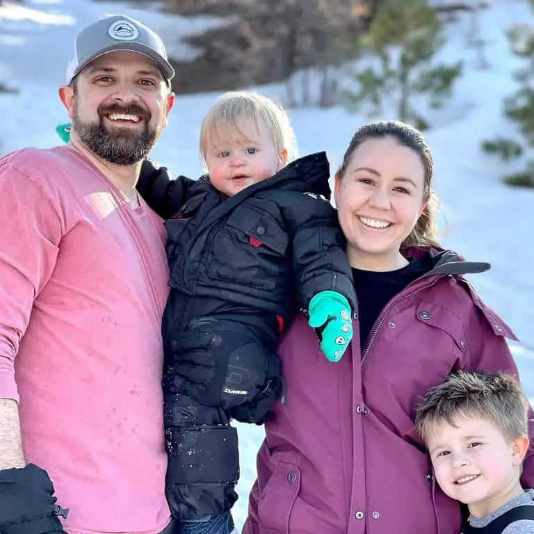 Dash McCloud with his family.