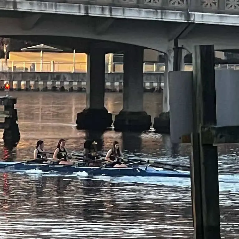 Jade Kleinschmit does rowing.