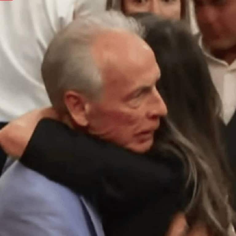 Karen Read hugged her father.