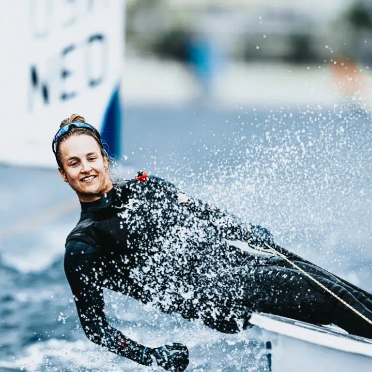 Emma Plasschaert during her competition