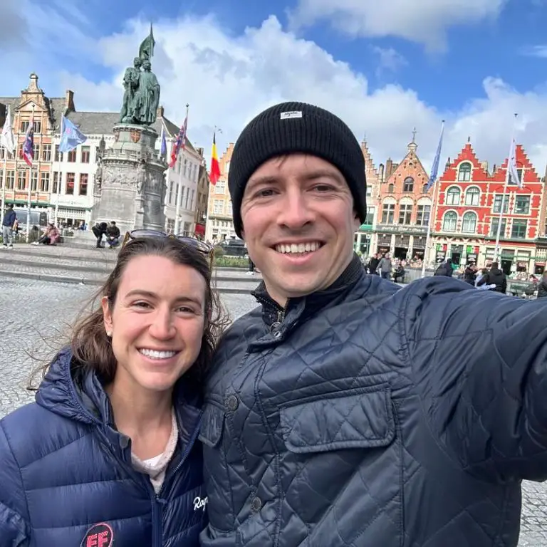 Kristen Faulkner with her supposed partner during their vacation in Belgium.