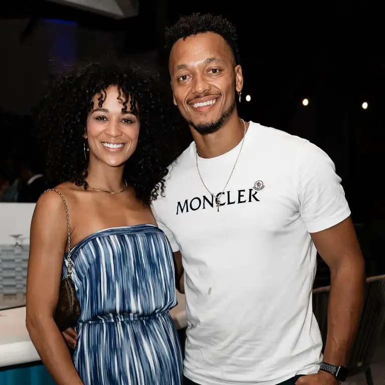 NFL player Brett Hundley and his wife, Cadija