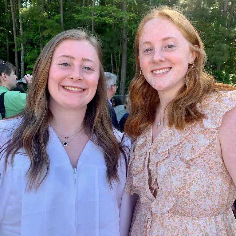 Olivia Reeves enjoying with her sister, Haley Reeves while bonding with her sister.