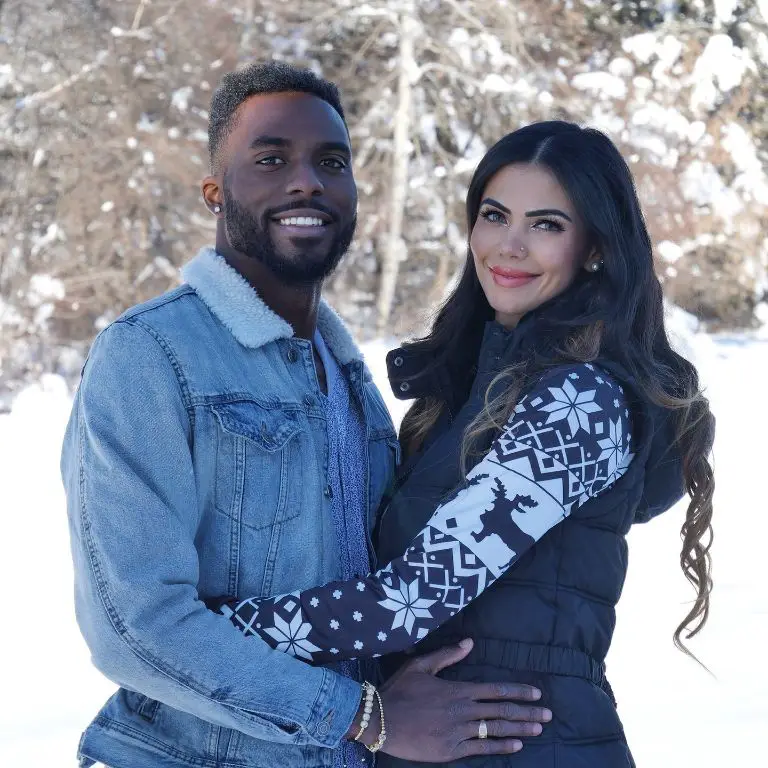 Olympic medalist sprinter Kenny Bednarek with his girlfriend, Sharmila