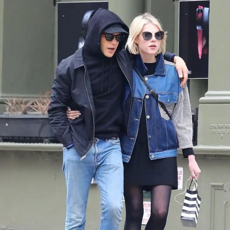 Rami Malek and his then-girlfriend, Lucy Boynton