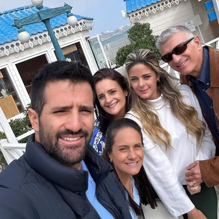 Stefano Peschiera on a outing with his family members