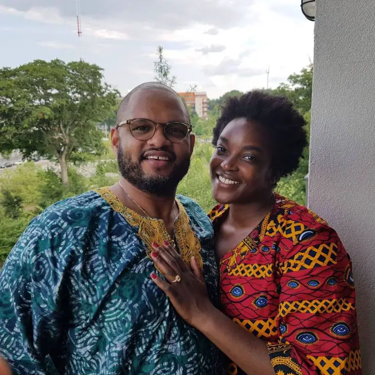 Wunmi Mosaku and her husband, Tash Moseley