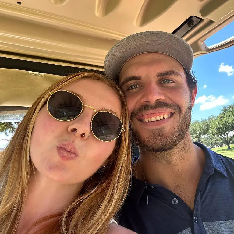 Baseball player Spencer Arrighetti and his girlfriend