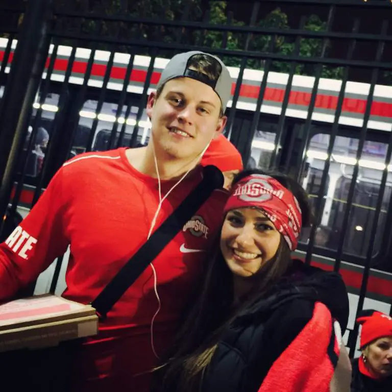 Joe Burrow in a date night with his Girlfriend, Olivia to watch a football match