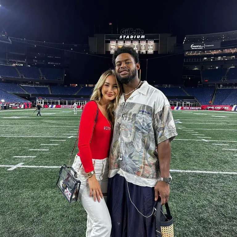 JuJu Smith-Schuster and his girlfriend, Laura Kruk