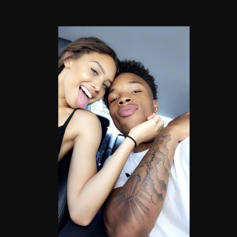 NFL QB Dorian Thompson-Robinson with his girlfriend