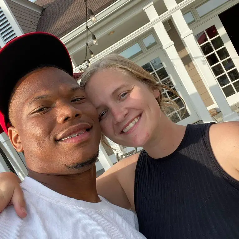 NFL player David Montgomery and his girlfriend Tatum started dating in May 2019.