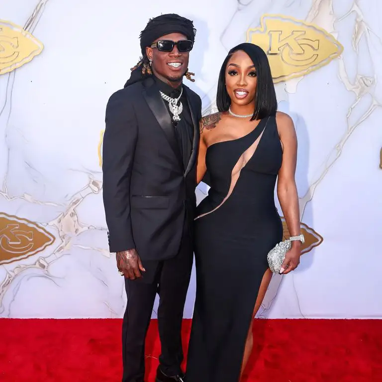 NFL player Toney and his girlfriend at the NFL Super Bowl Ring celebration