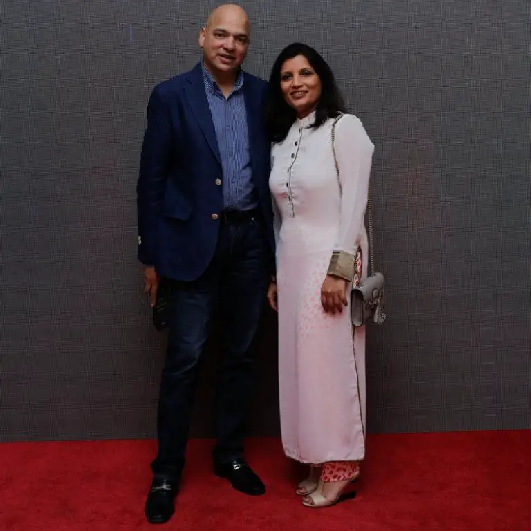 Seema Golchha with her husband Shekhar at Hyatt Regency Kathmandu.