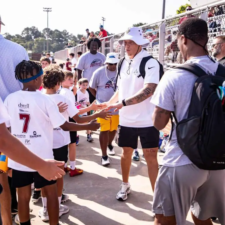 Spencer Rattler during meet and greet with his fans at annual youth camp in Columbia