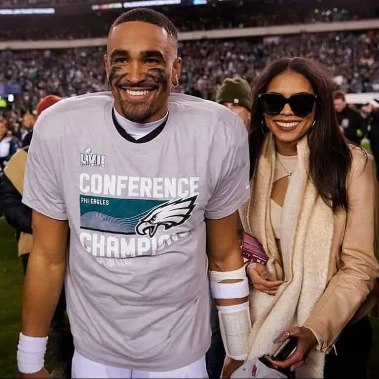 Jalen Hurts and his girlfriend Bry.