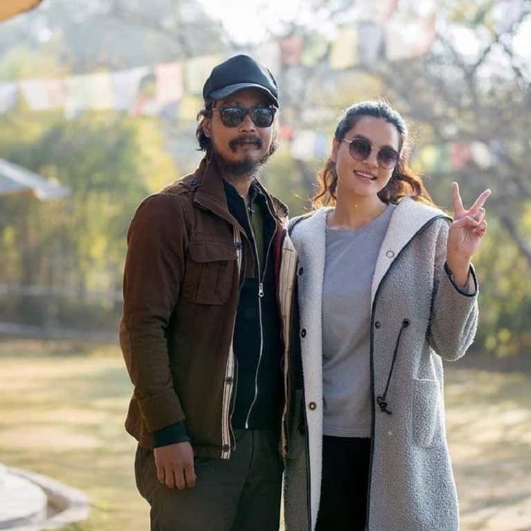 Saugat Malla with his ex-girlfriend.