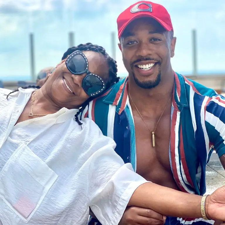 Chauncy Glover with his mother Sherry Glover.