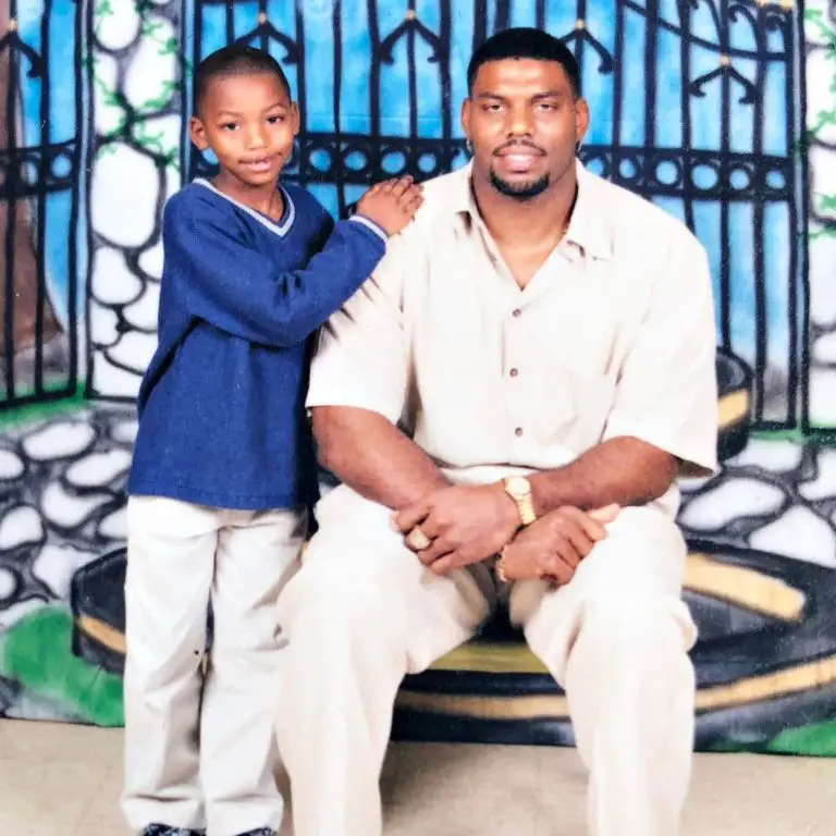 Payton with his father Elfrid Payton Sr, a former football player.