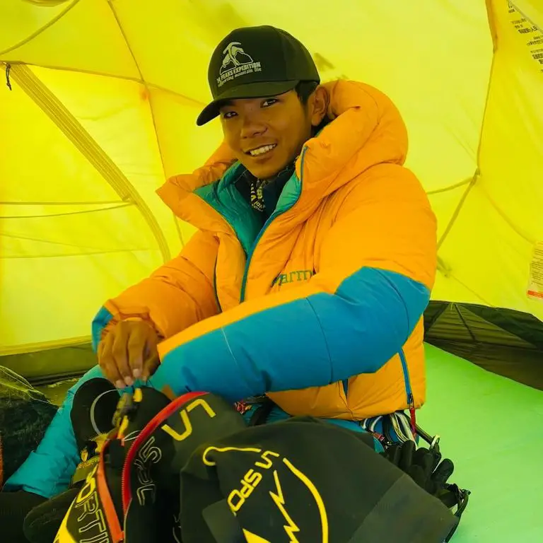 Young mountaineer Nima Rinji Sherpa