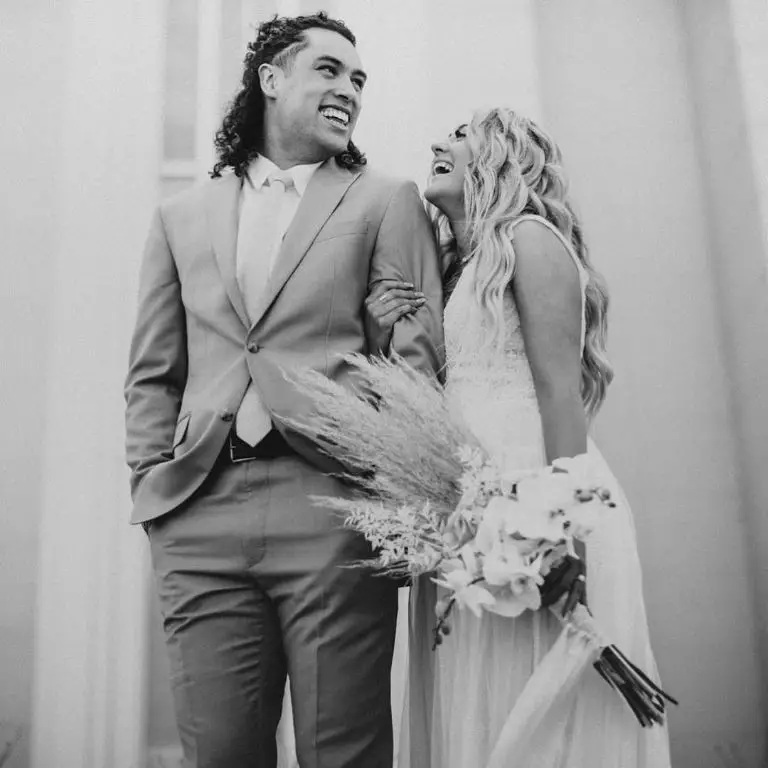 Simi Fehoko tied the knot with his girlfriend Bailey on March 21, 2020.